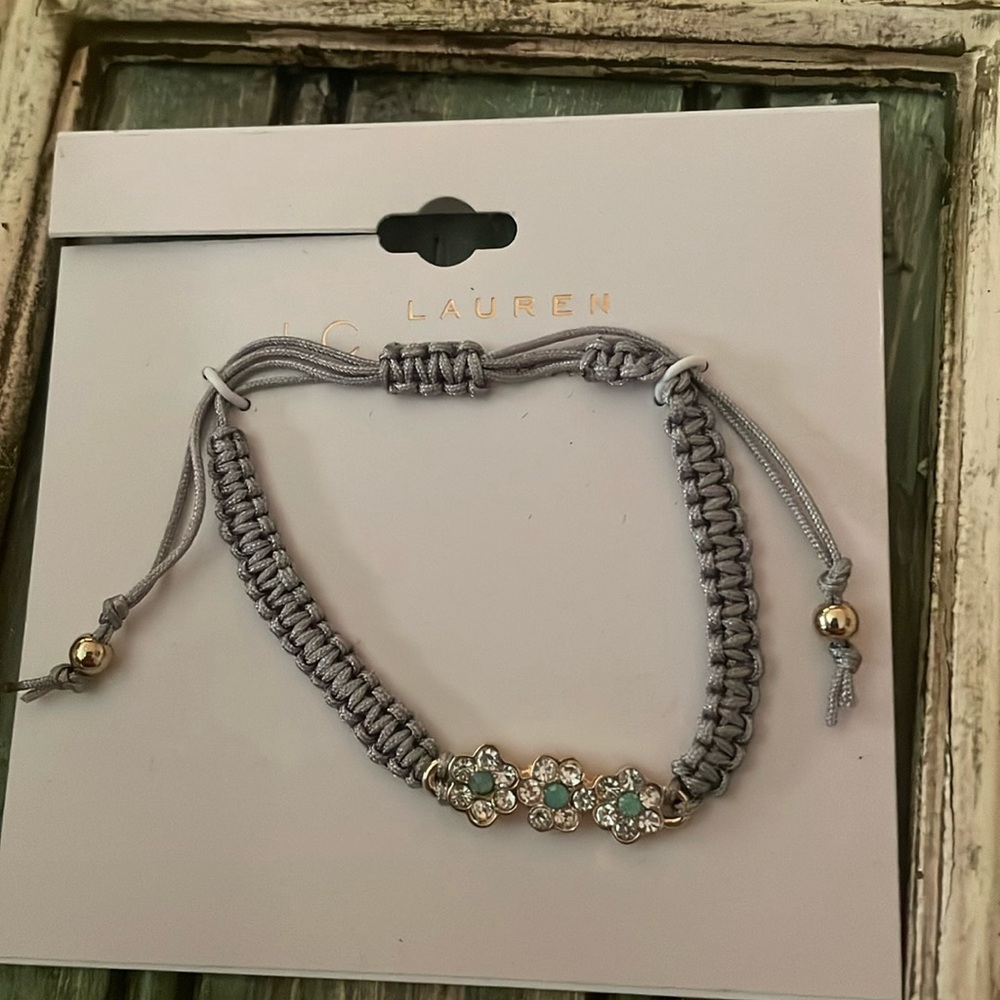 NWT Lauren Conrad flower bracelet